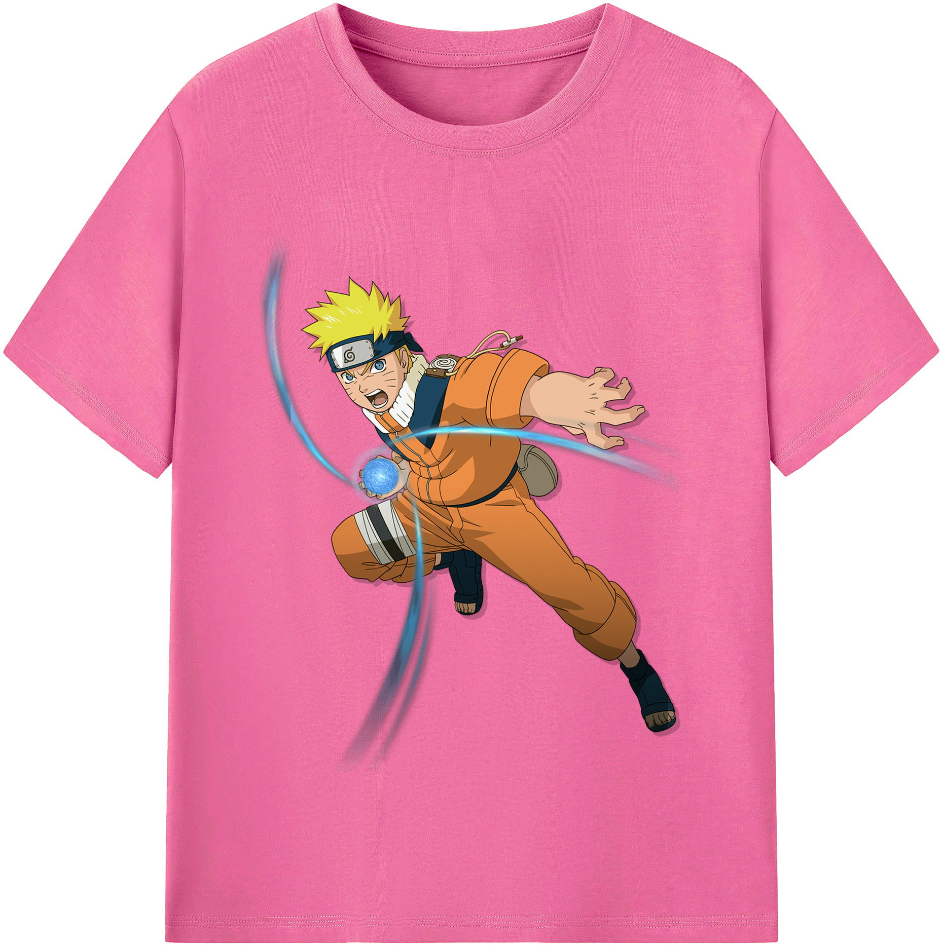 （画像用） NARUTO -ナルト- うずまき ナルト Uzumaki Naruto レディースカジュアルプリントTシャツ（綿100％）